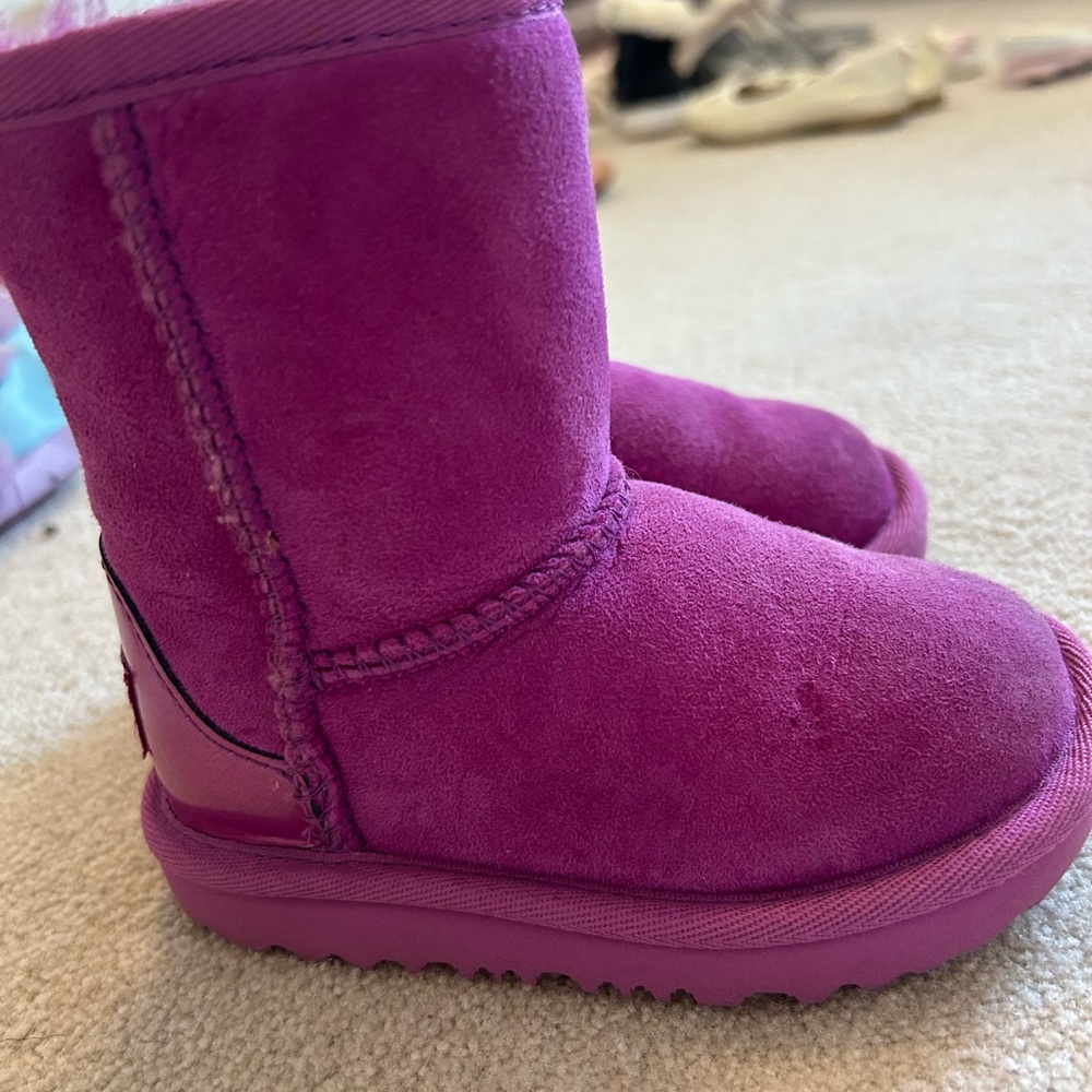 UGG Fuchsia Suede Boots